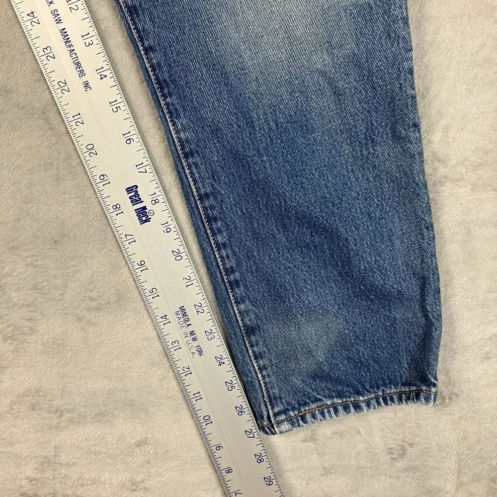 Levis 501 CT Mens Jeans 34x27** Blue Denim Tapered Workwear Utility Distressed